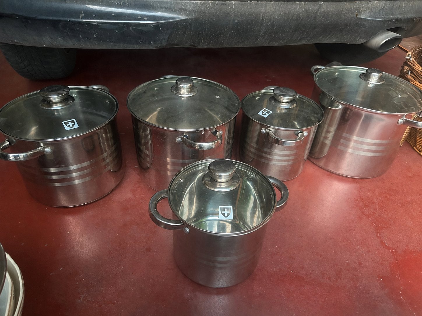 Casseroles avec couvercles, Enlèvement ou Envoi, Comme neuf, Autres marques, Autres matériaux