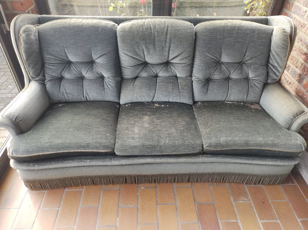 Salon 3 zit met 2 enkel zit, Ophalen, 250 tot 300 cm, Gebruikt, Driepersoons