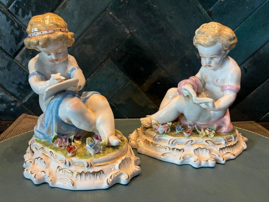 Figurines anciennes Meissen 1900, Antiquités & Art, Enlèvement