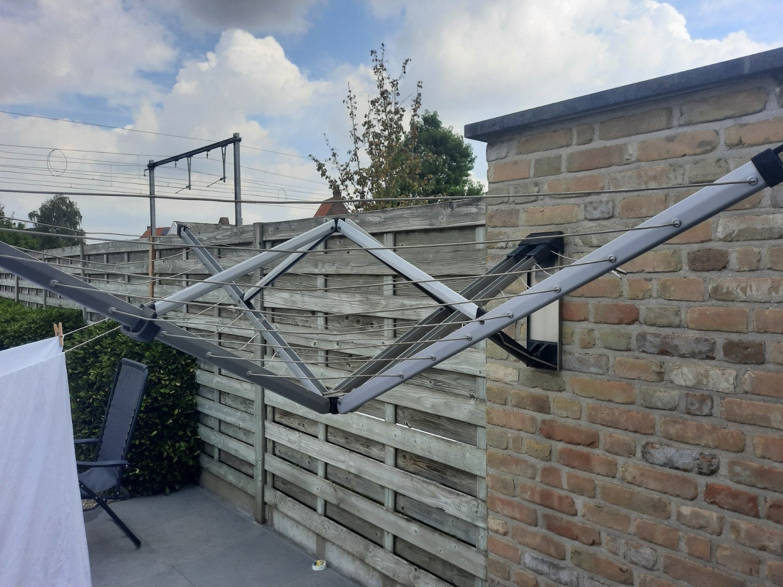 Brabantia droogrek muur, Tuin en Terras, Droogmolens en Wasrekken, Ophalen