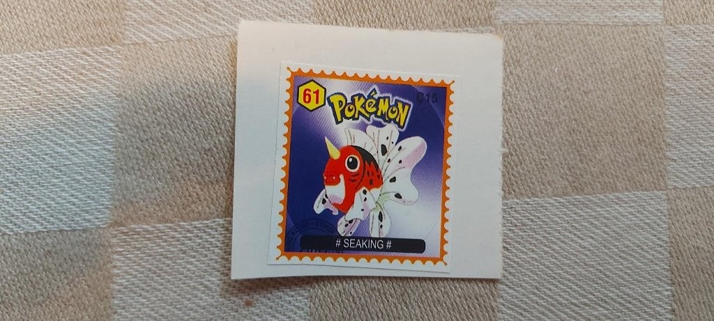 pokemon postzegel zeldzaam gelimiteerd Seaking, Ophalen of Verzenden, Nieuw, Overige typen