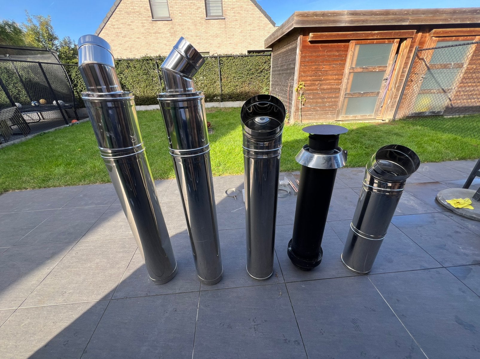 Nouveau conduit de fumée à double paroi Ø200mm, Maison & Meubles, Poêles, Neuf, Autres carburants, Enlèvement, Autres types