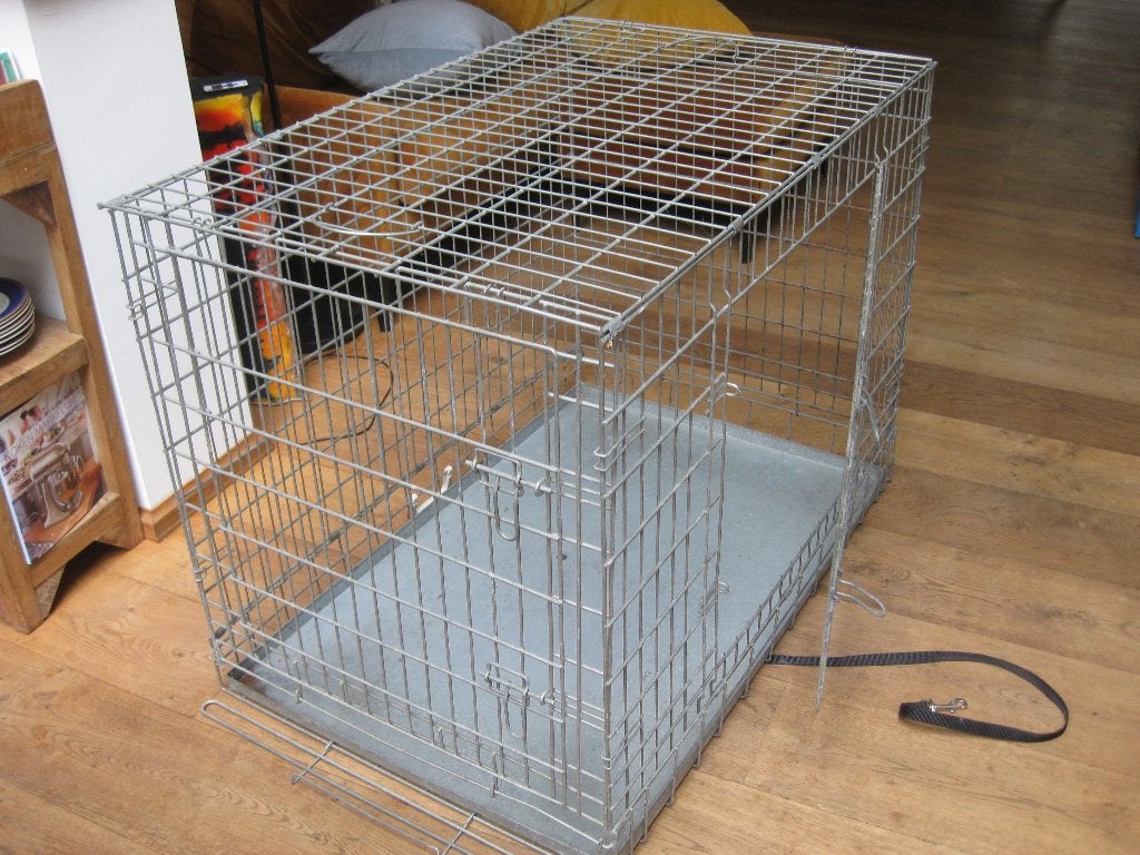 Grote honden bench, Dieren en Toebehoren, Ophalen, Zo goed als nieuw