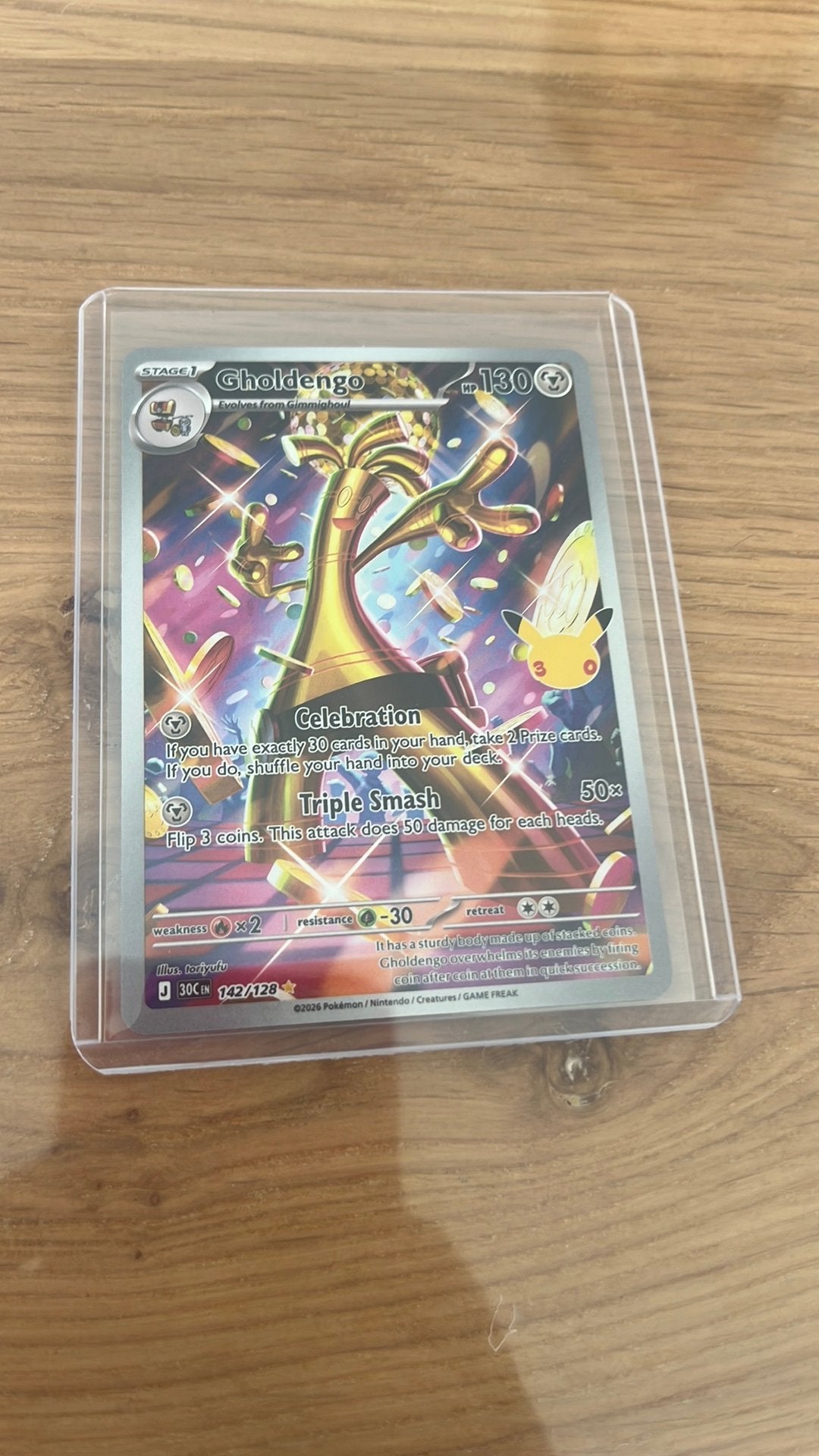 Gholdengo 142, Hobby & Loisirs créatifs, Enlèvement, Neuf, Cartes en vrac, Foil