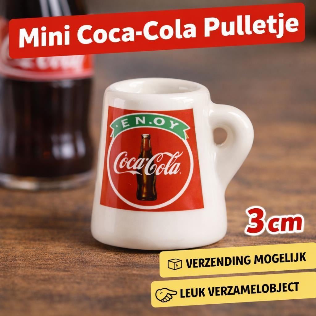 Porseleinen Pulletje – Coca-Cola Logo – Miniatuur, Verzenden, Nieuw, Porselein