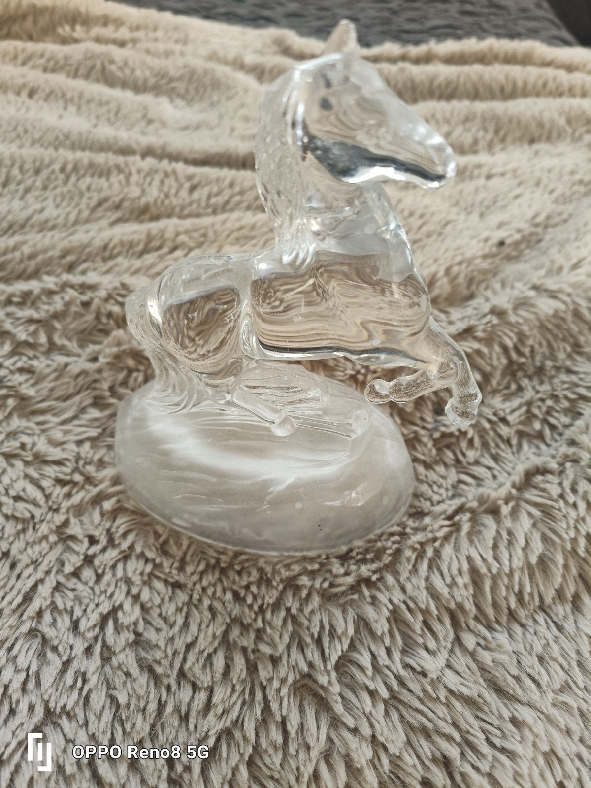 Paard beeldje glas, Huis en Inrichting, Woonaccessoires | Stolpen, Ophalen