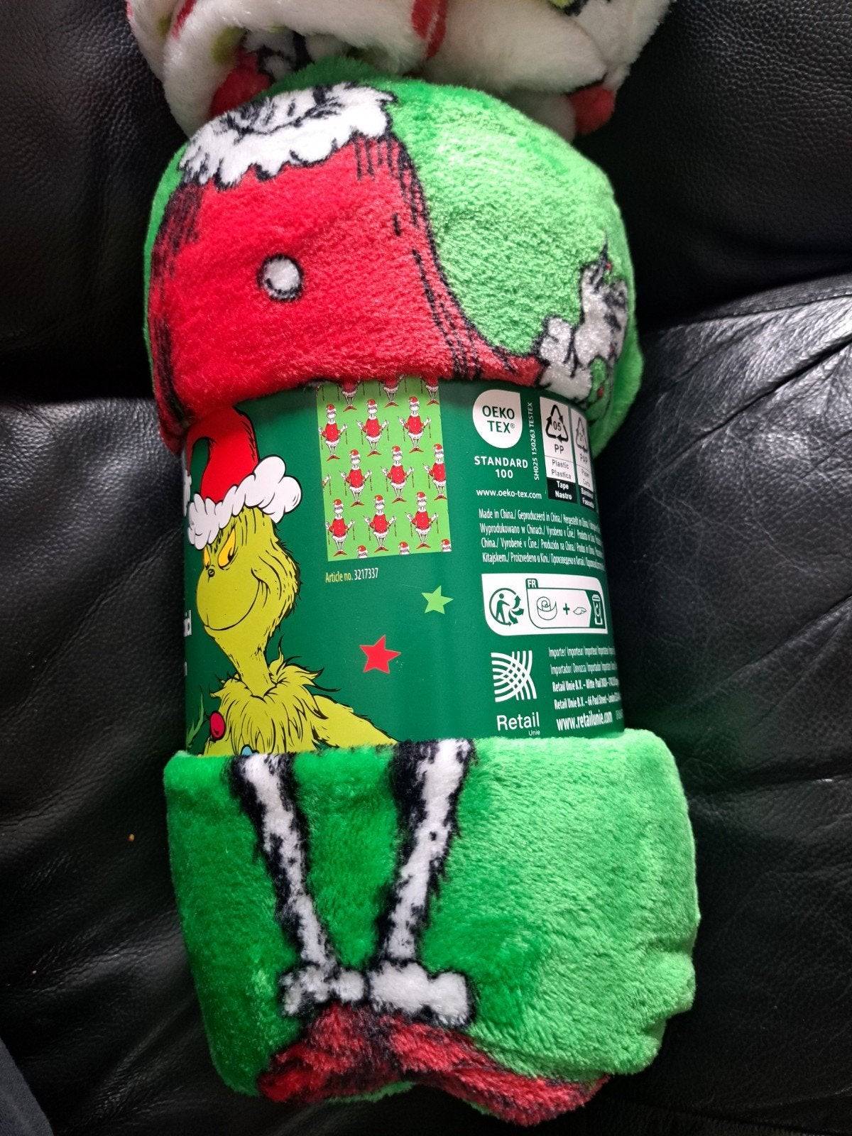 plaid grinch vert, Enlèvement ou Envoi, 130 cm, 160 cm, Comme neuf