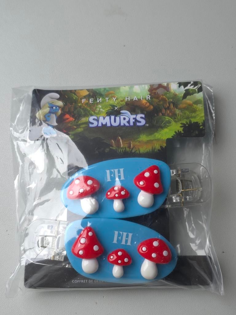 Pinces à cheveux champignon Schtroumpf Fenty Beauty, Collections, Schtroumpfs, Neuf, Autres types, Schtroumpfette, Envoi