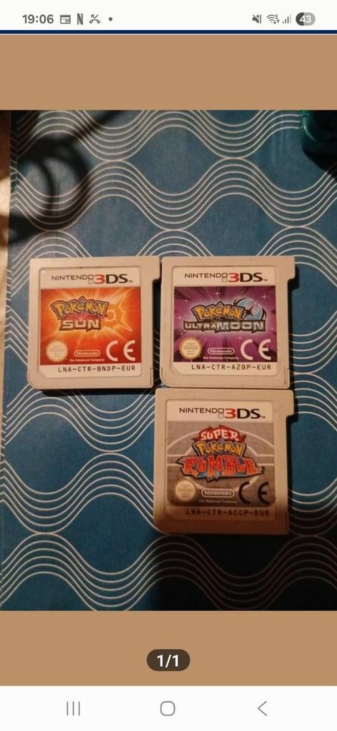 pokemon 3 jeux ds, Enlèvement ou Envoi, Utilisé