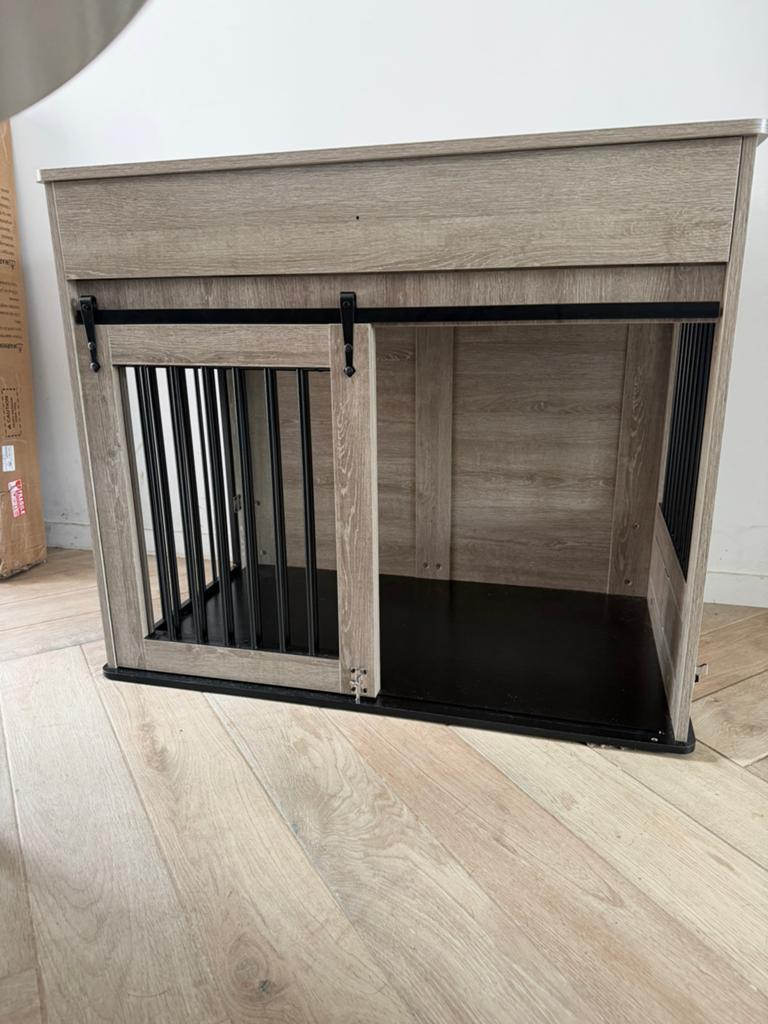 Moderne Hondenbench te koop, Animaux & Accessoires, Enlèvement, Comme neuf