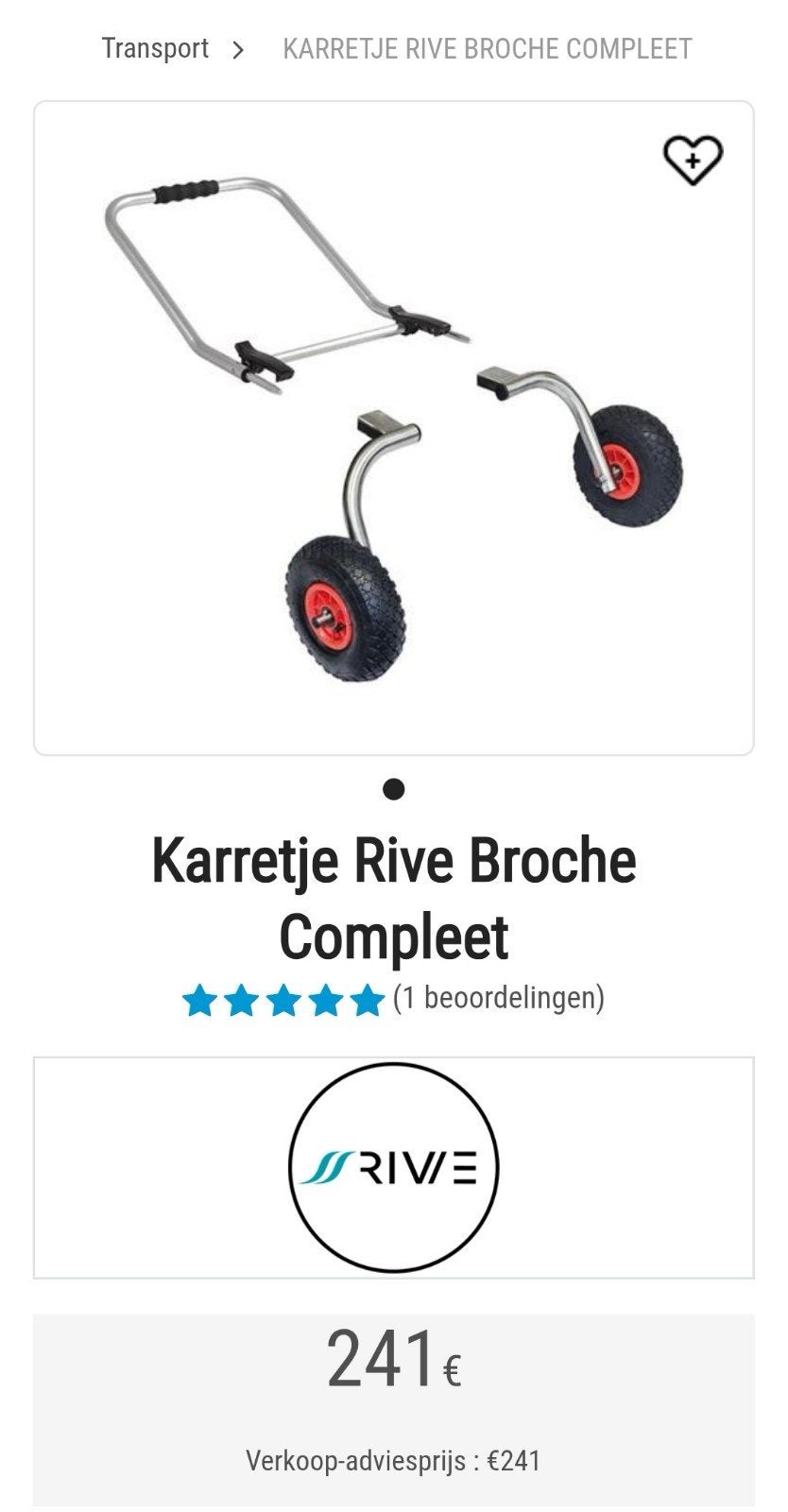 Set de roues pour seaux de pêche RIVE., Enlèvement ou Envoi, Neuf