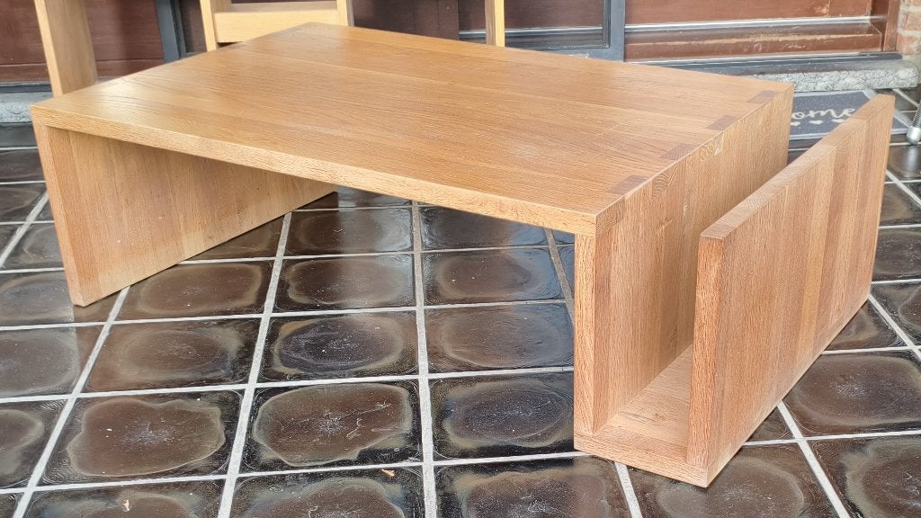 Salontafel Ethnicraft, Huis en Inrichting, Ophalen, Gebruikt, 100 tot 150 cm, Eikenhout