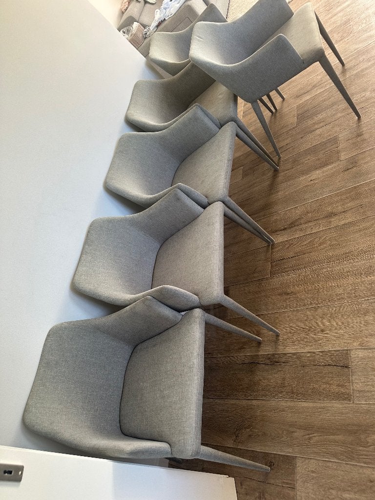 Chaises fauteuil, Gris, Contemporain, Enlèvement, Tissus
