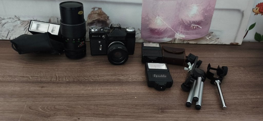 Zenit-e camera, Audio, Tv en Foto, Fotocamera's Analoog, Gebruikt, Spiegelreflex, Overige Merken, Ophalen of Verzenden