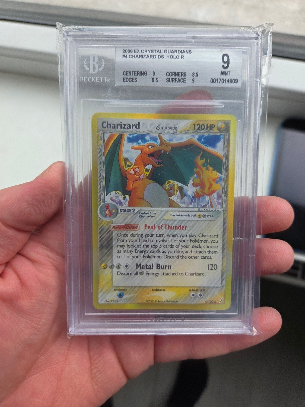 BGS 9 Charizard Crystal Guardians Reverse, Ophalen