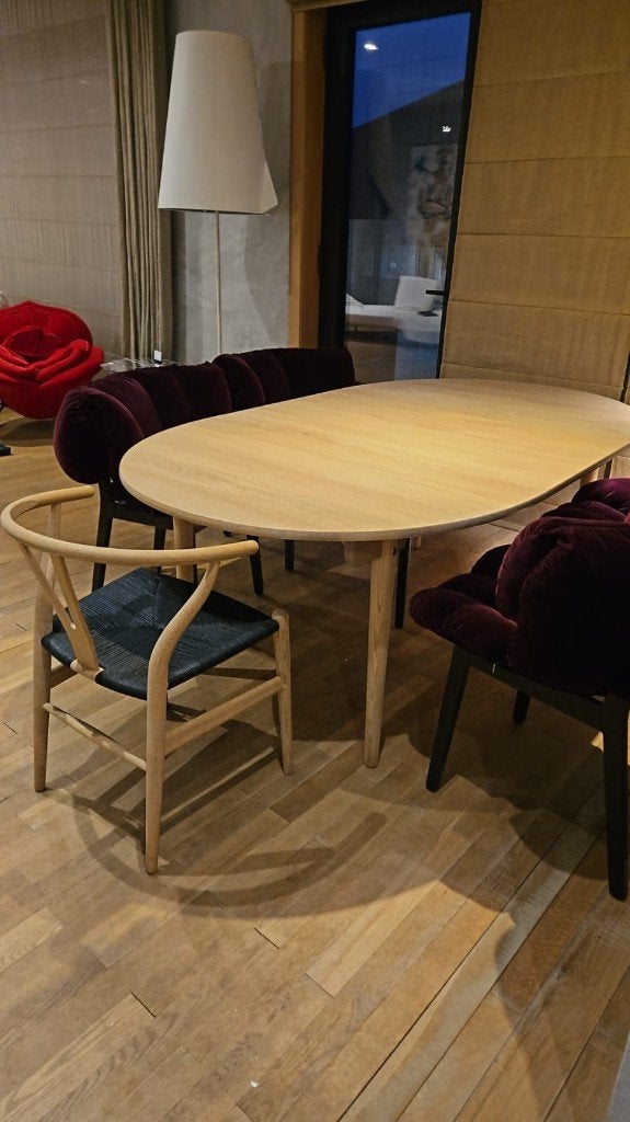Carl Hansen & Søn CH337 avec rallonge, Maison & Meubles, Neuf, 150 à 200 cm, Cinq personnes ou plus, Scandinavisch