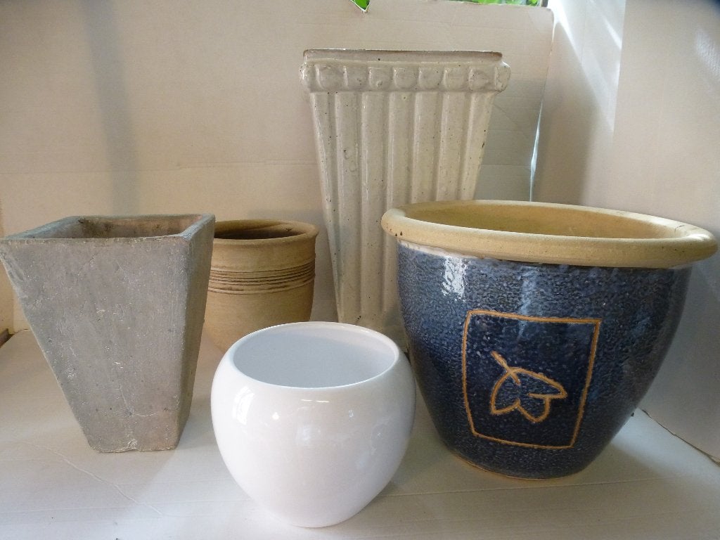 Une paire de pots de fleurs, Jardin & Terrasse, Enlèvement, Comme neuf, Intérieur