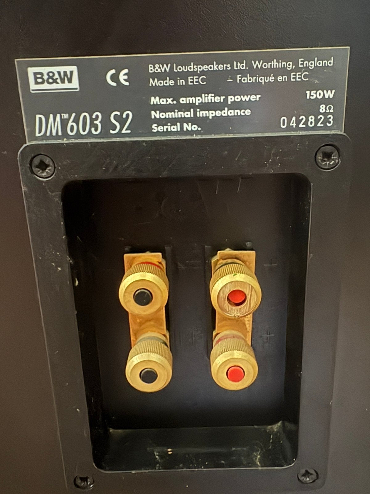 B&W DM 603 S2 max 150W 8ohm, Audio, Tv en Foto, Luidsprekerboxen, Ophalen, Vloerstaande luidspreker, 120 tot 150 watt, Zo goed als nieuw