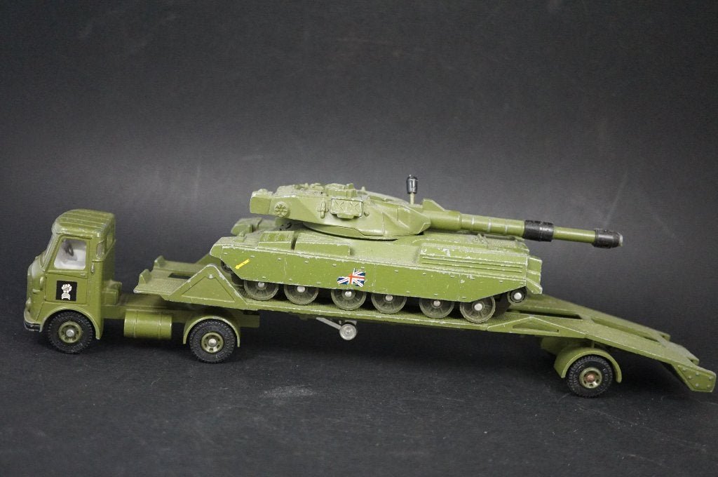 Dinky Toys AEC tank transporter met tank - TOP vintage, Ophalen of Verzenden