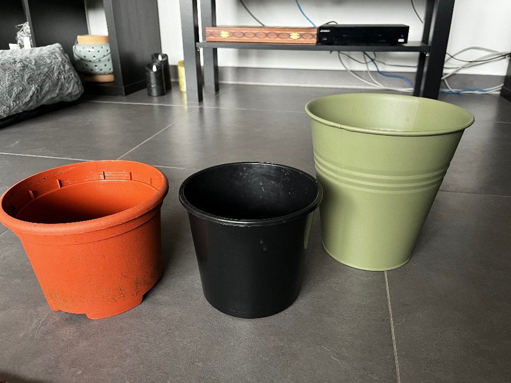 cache pot, Moins de 25 cm, Rond, Comme neuf, Enlèvement