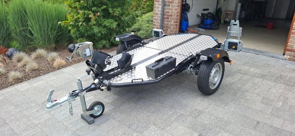 Remorque porte moto inclinable Cochet, Autos : Divers, Remorques, Comme neuf, Enlèvement