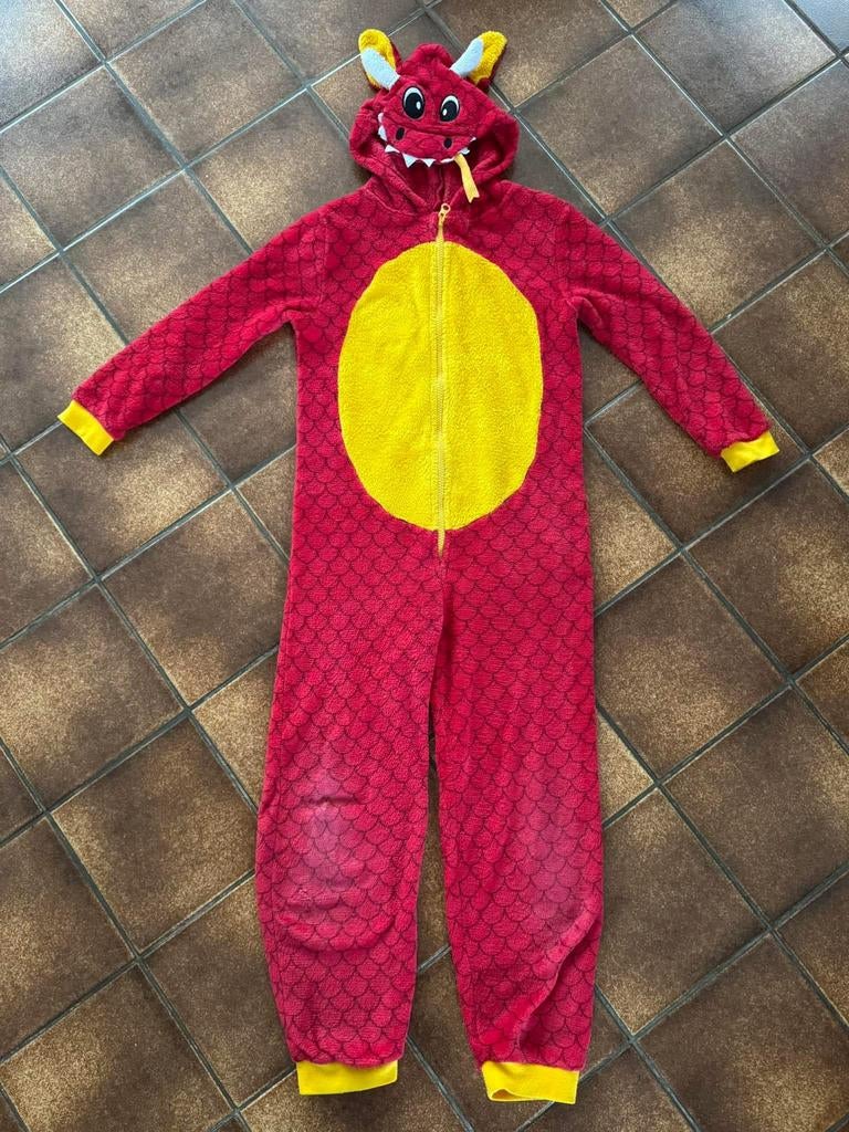 Kostuum carnaval kind (draak / ninja turtle), Kinderen en Baby's, Ophalen, Gebruikt, 122 t/m 128