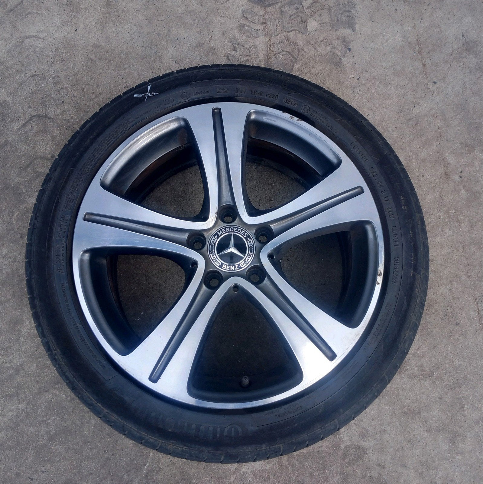 Reservewiel Mercedes E W213 17inch 5x112 ET40 1 stuk, Enlèvement ou Envoi, Utilisé, Mercedes-Benz