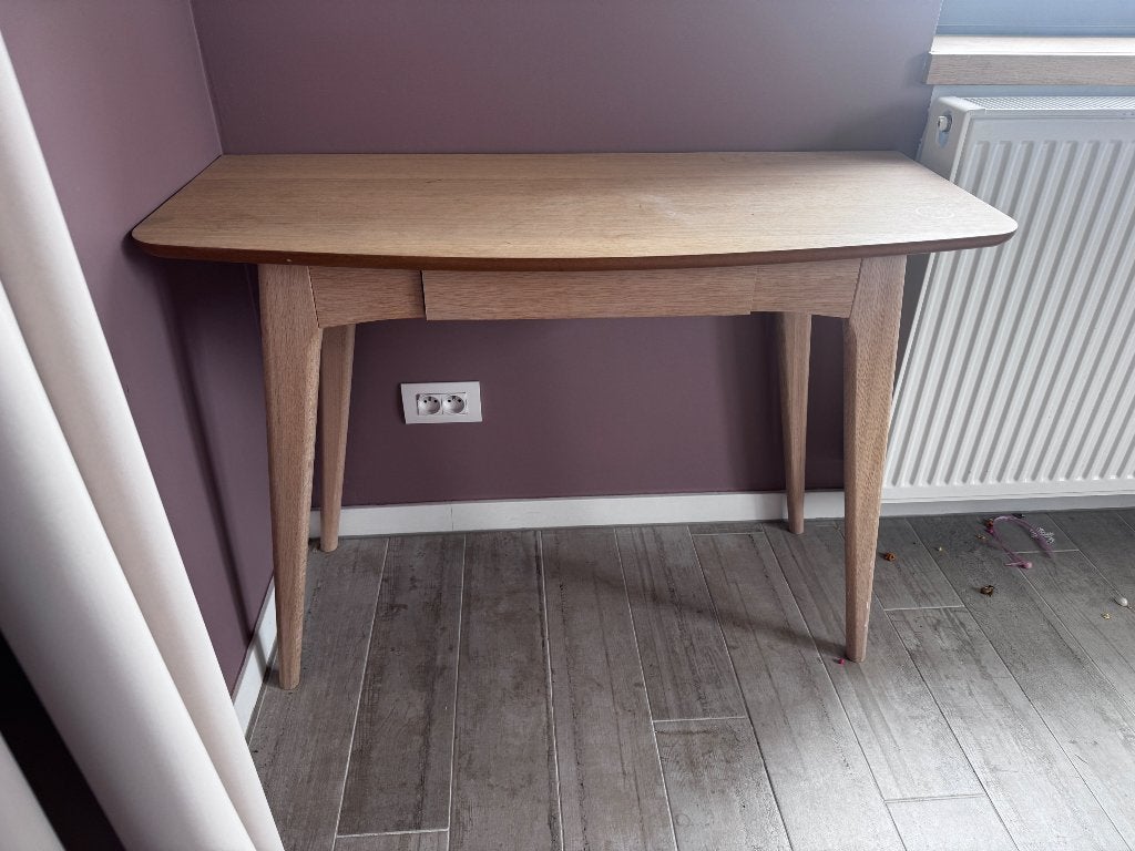 Massief eiken bureau desk - compact 105 x 45 cm, 105 cm, 45 cm, Enlèvement, Utilisé