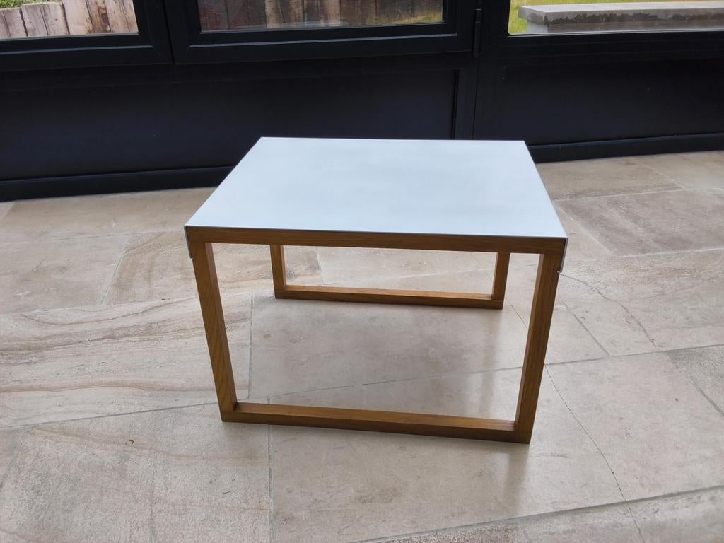 Petite table basse ou d’appoint design HABITAT - Kilo., Moins de 50 cm, Enlèvement ou Envoi, Chêne, Utilisé