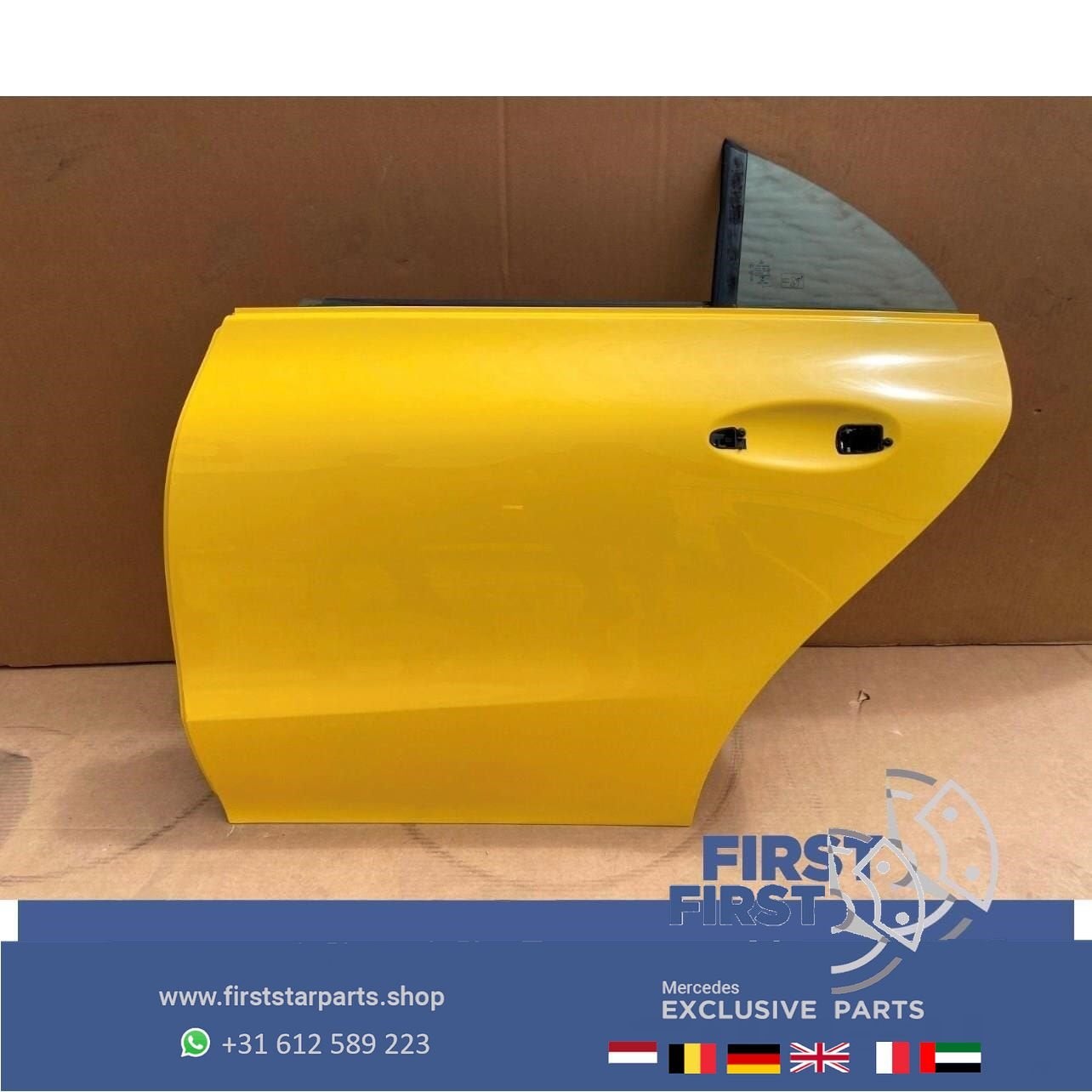 W118 C118 X118 CLA DEUR PORTIER GEEL COMPLEET LINKSACHTER Me, Gebruikt, -, Deur, Ophalen of Verzenden