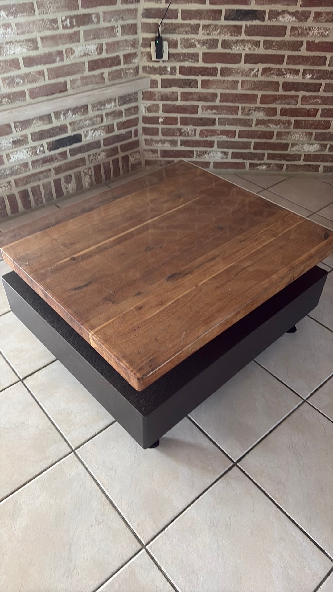 Table pivotante, Ophalen, 50 tot 100 cm, Eikenhout, 50 tot 100 cm