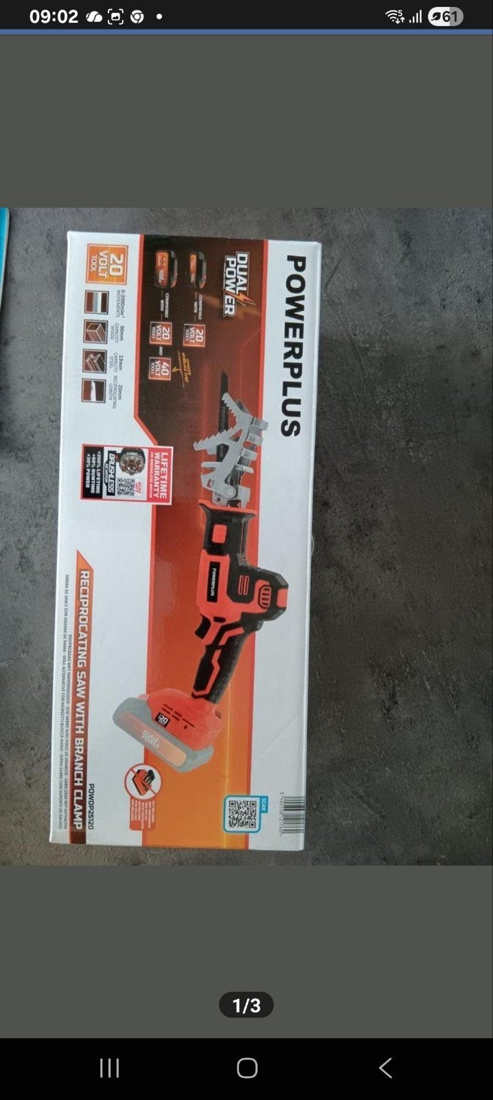 Nieuwe reciprozaag powerplus POWDP25120, Ophalen of Verzenden, Reciprozaag