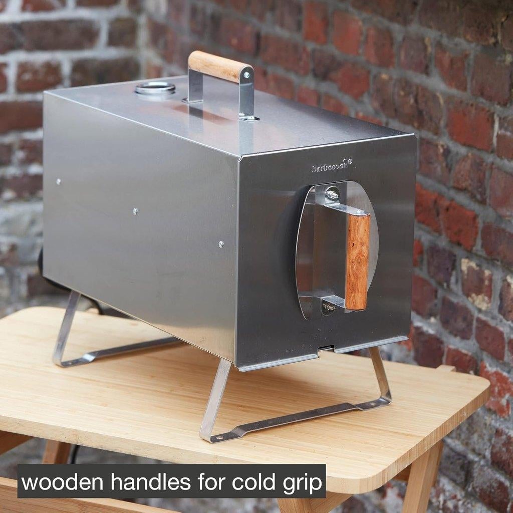 Barbecook Otto 2.0 - Rookoven - Elektrisch - RVS - 51x26x41c, Elektronische apparatuur, Ovens, Zo goed als nieuw, Vrijstaand, Oven met grill