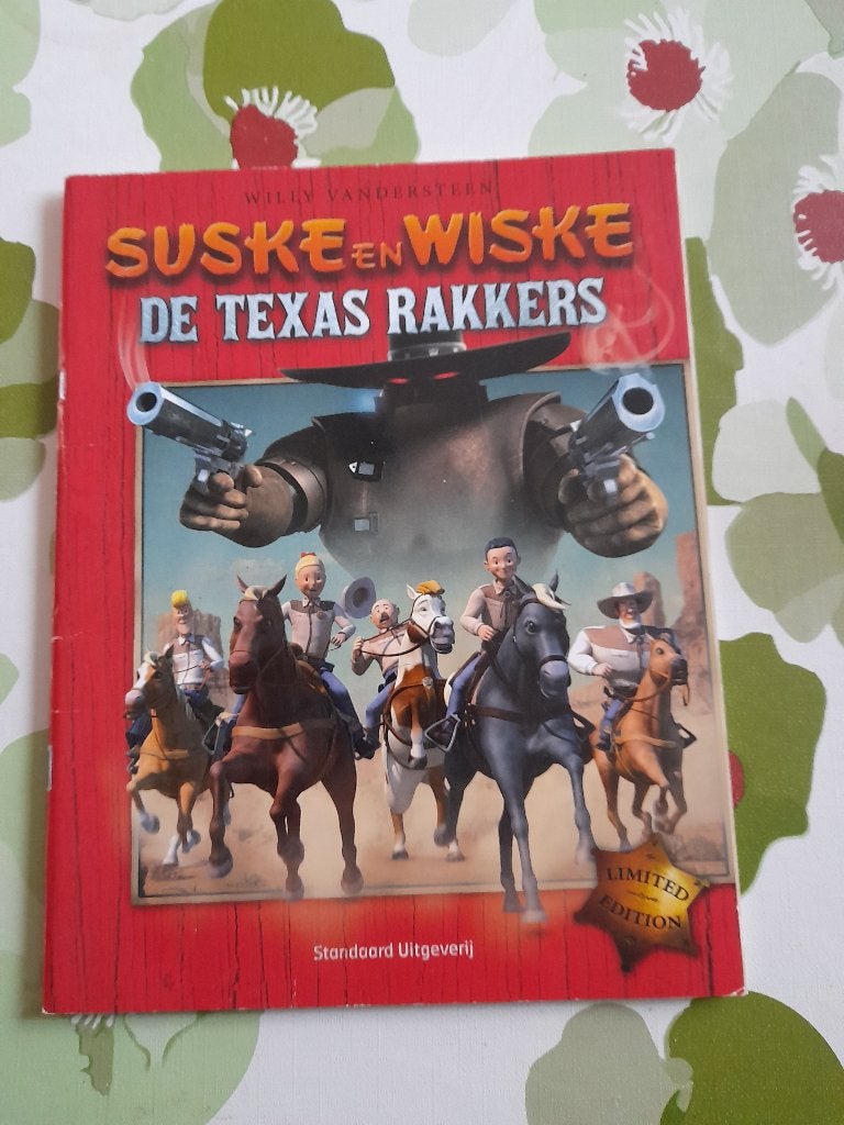 Suske en Wiske "De Texas rakkers "met de cover van de film, Boeken, Ophalen of Verzenden