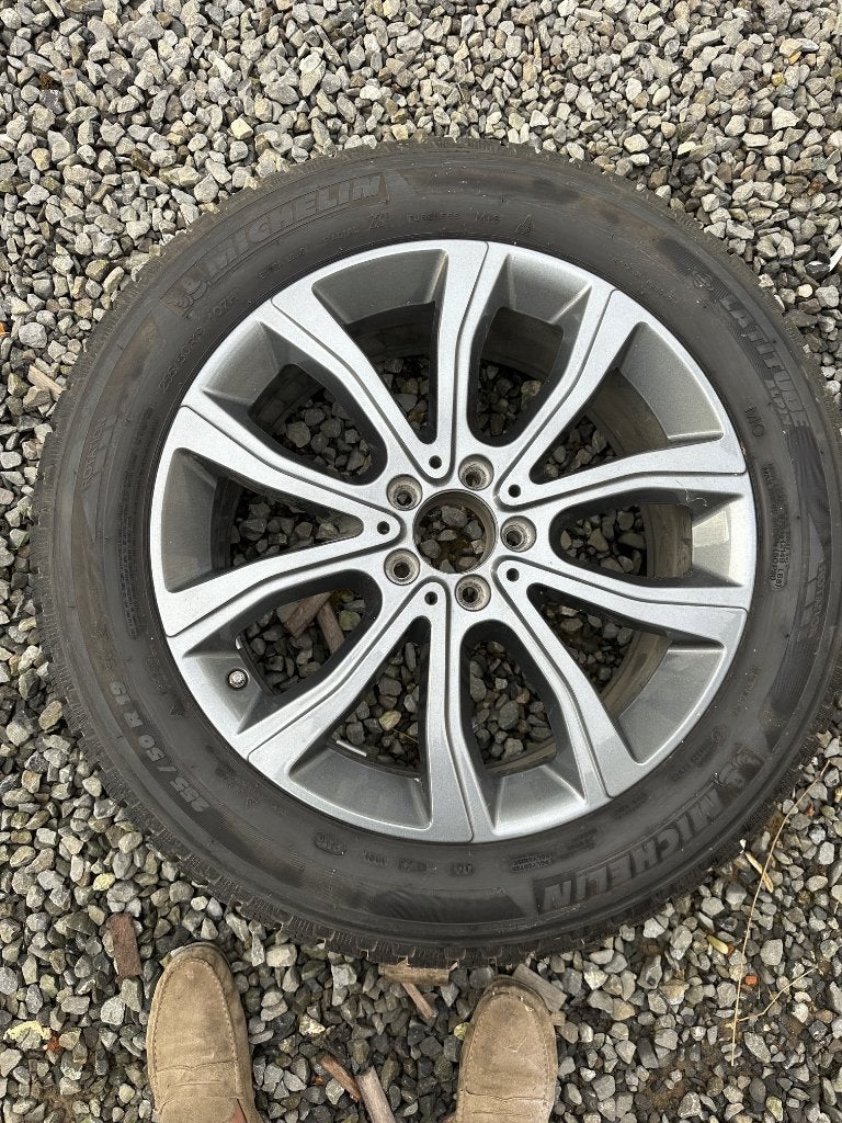 Velgen met winterbanden voor BMW X5, Auto-onderdelen, Banden en Velgen, Gebruikt, 255 mm, Velg(en), Winterbanden