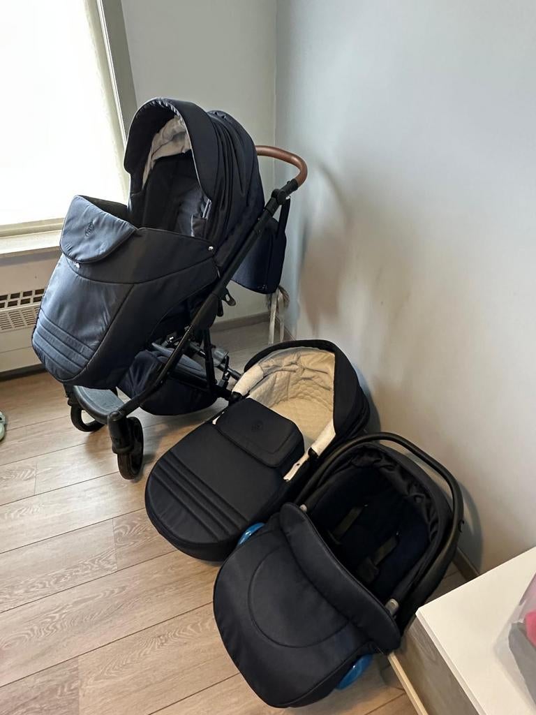 Buggy met maxicosi en draagmand, Kinderen en Baby's, Kinderwagens en Combinaties, Zo goed als nieuw, Met reiswieg, Ophalen, Kinderwagen