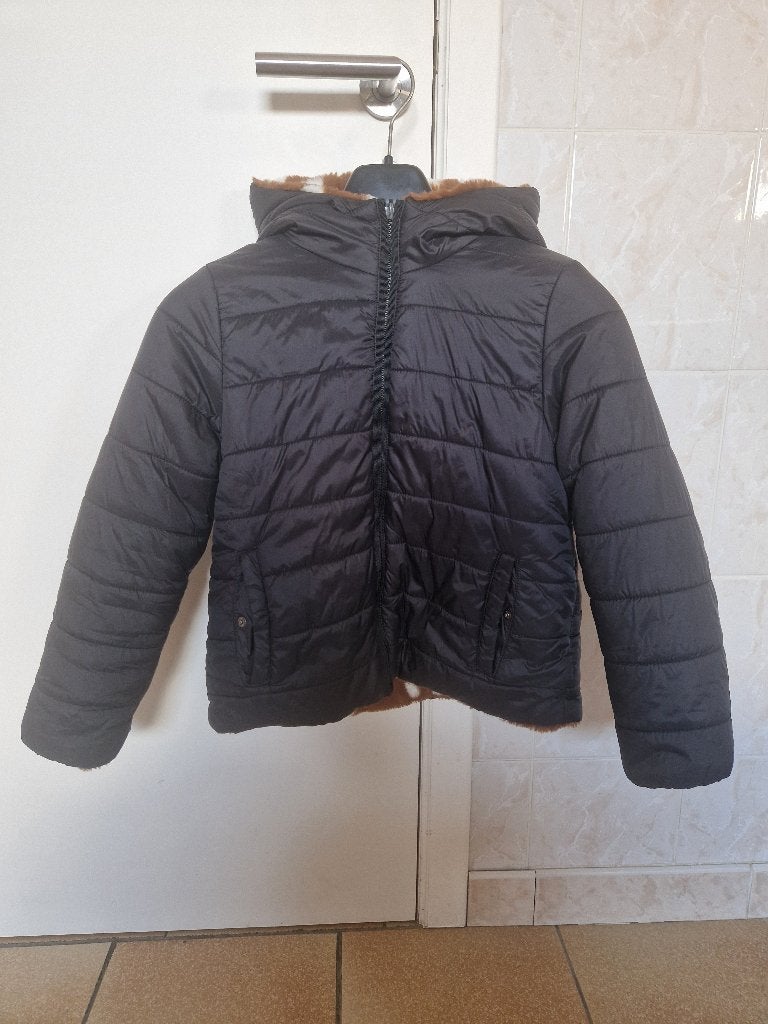 Winterjas maat 140/146, Kinderen en Baby's, Kinderkleding | Maat 140, Ophalen, Zo goed als nieuw, Meisje