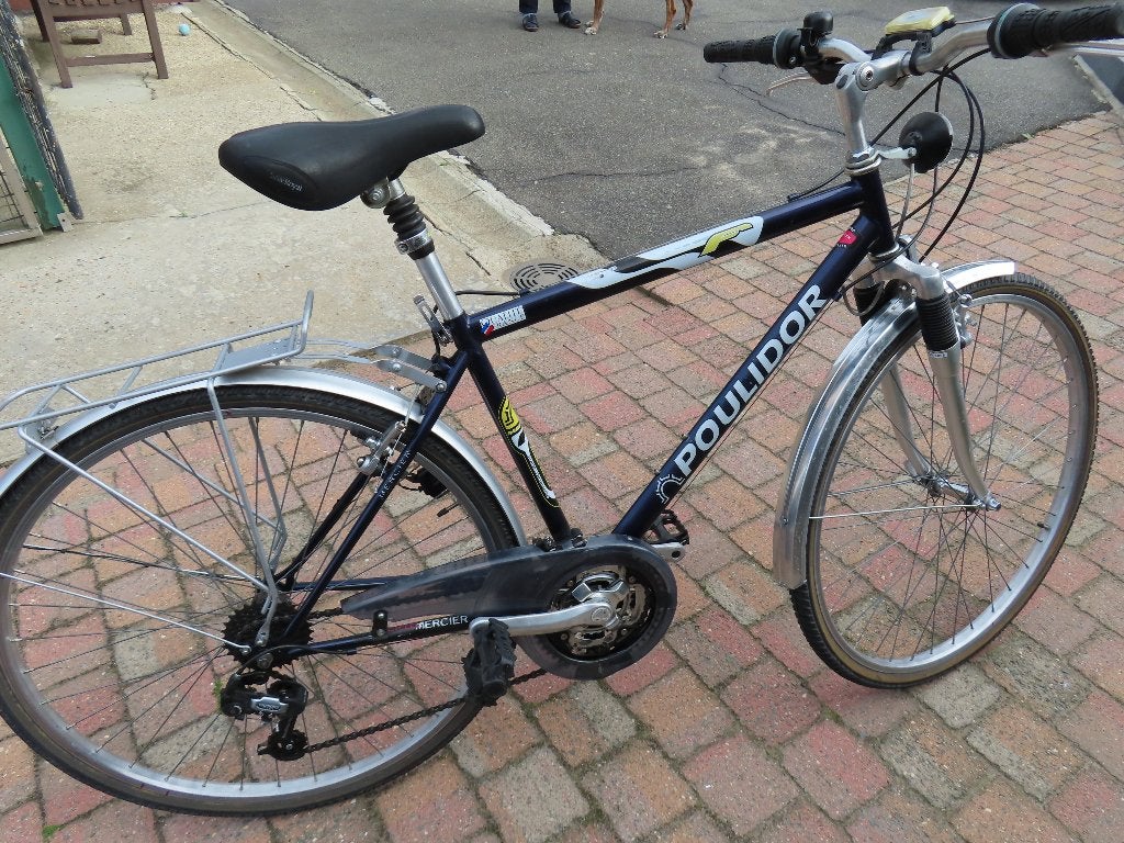 Herenfiets, Fietsen en Brommers, Gebruikt, Velgrem, Versnellingen, 53 tot 57 cm