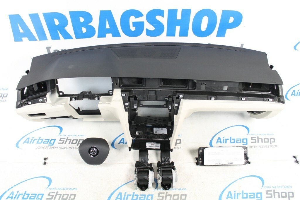 Airbag kit Tableau de bord noir/beige Volkswagen Passat B8
