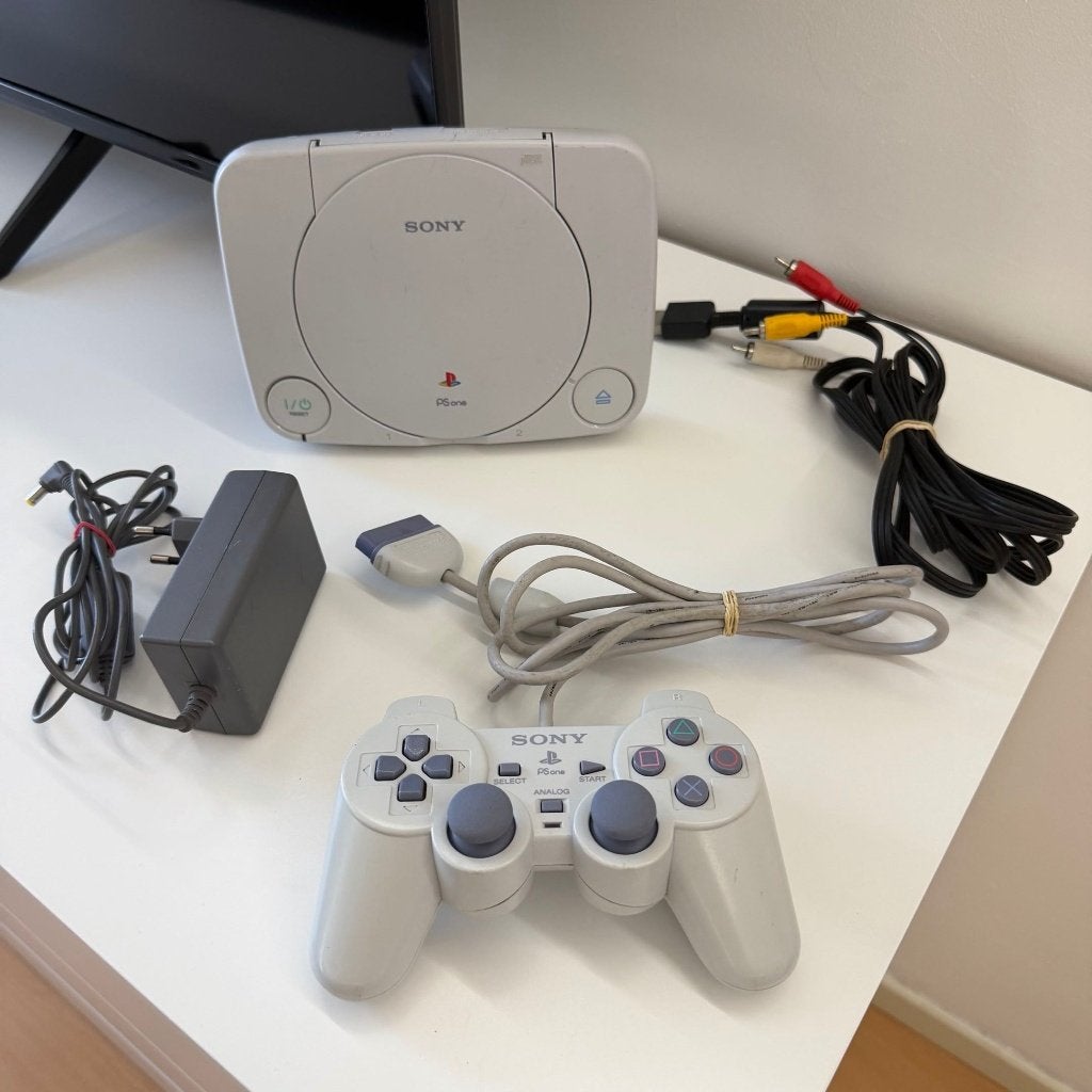 PlayStation 1 Slim + Controller & Kabels - Werkend, Consoles de jeu & Jeux vidéo, Consoles de jeu | Sony PlayStation 1, Enlèvement ou Envoi