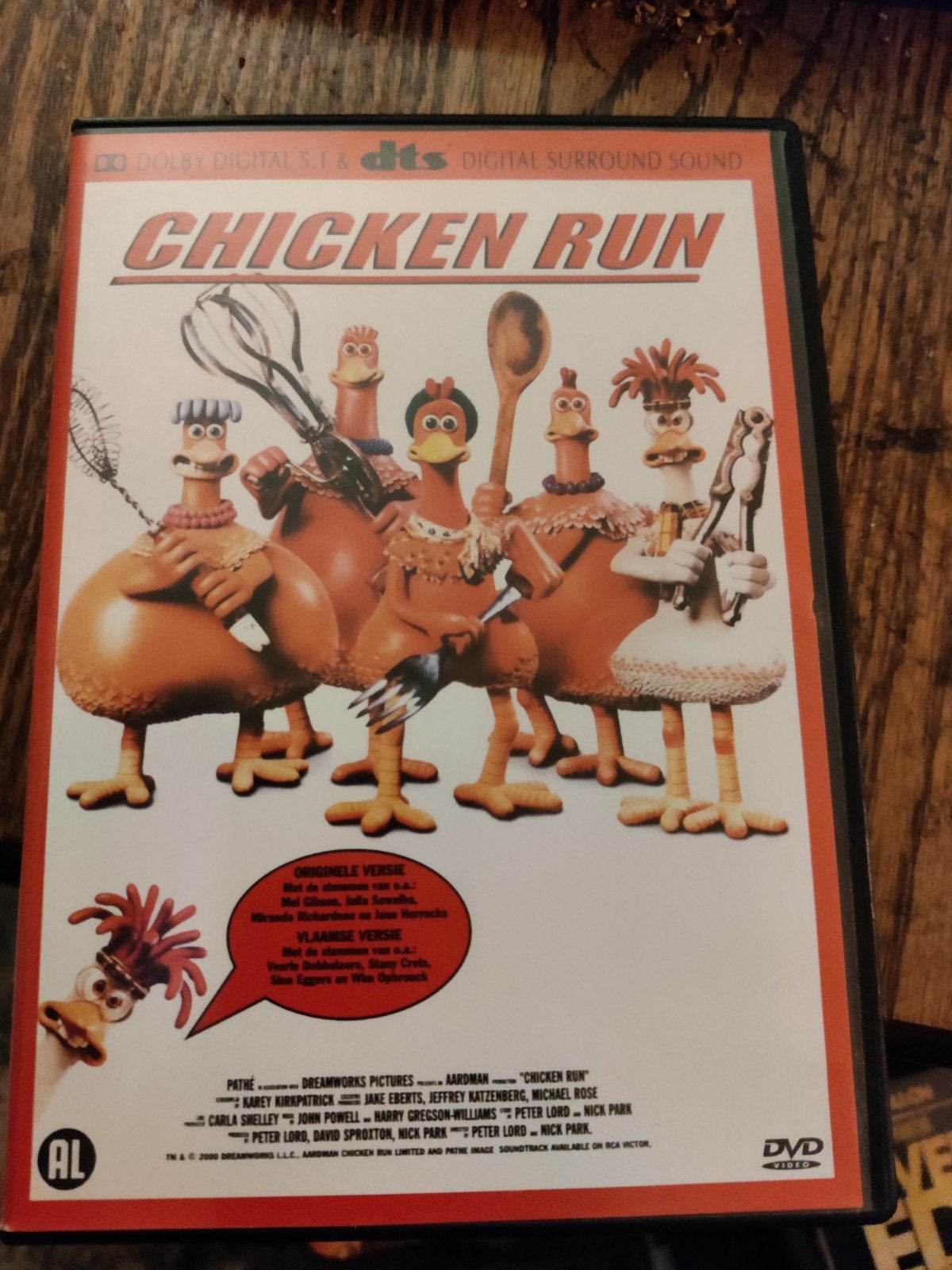 Dvd chicken run zeldzaam Vlaamse versie, CD & DVD, DVD | Comédie, Enlèvement ou Envoi