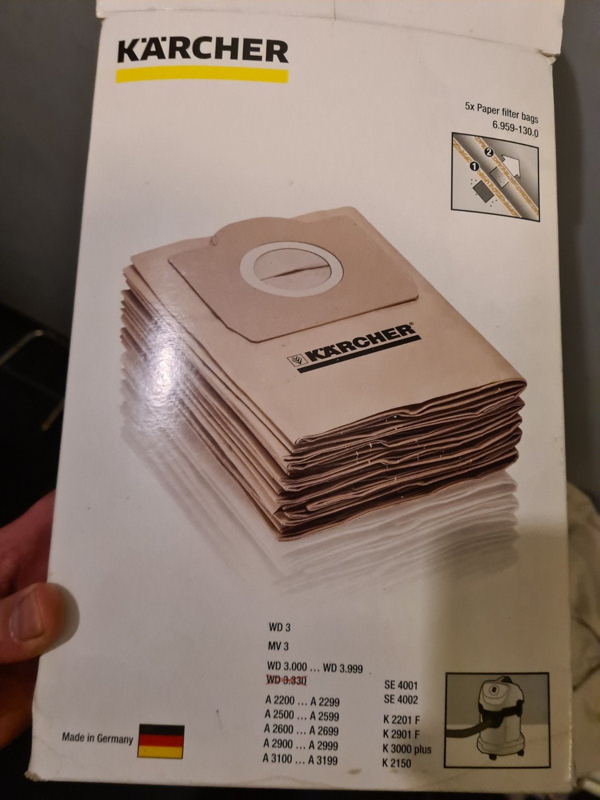 Stofzuigzakken voor Kärcher 6.959-130, Ophalen, Nieuw