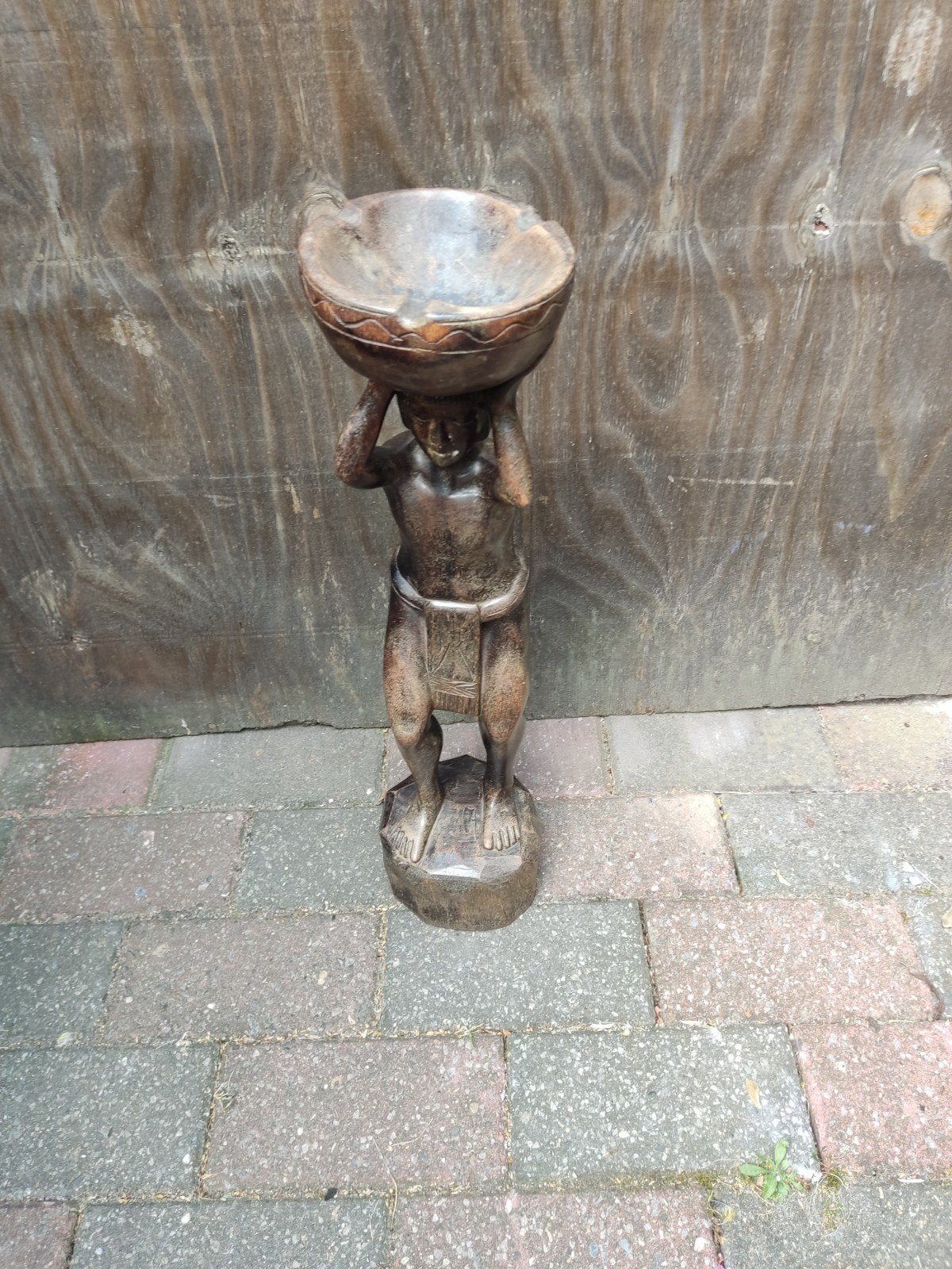 Afrikaans beeld in hout, Antiek en Kunst, Ophalen