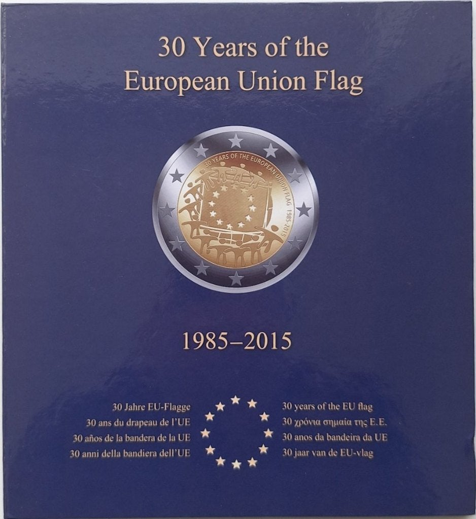 Collection de 2 pièces euros 2015 - 30 ans Drapeau de l'UE, Enlèvement ou Envoi, Autres pays, Autres valeurs, Série