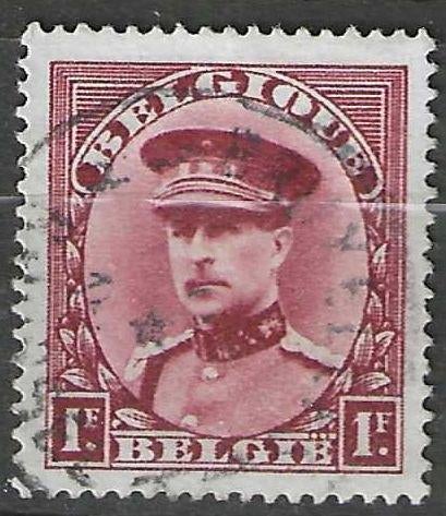 Belgie 1931 - Yvert/OBP 317 - Albert I met kepi - 1 F.  (ST), Postzegels en Munten, Verzenden, Gestempeld, Gestempeld, Koninklijk huis