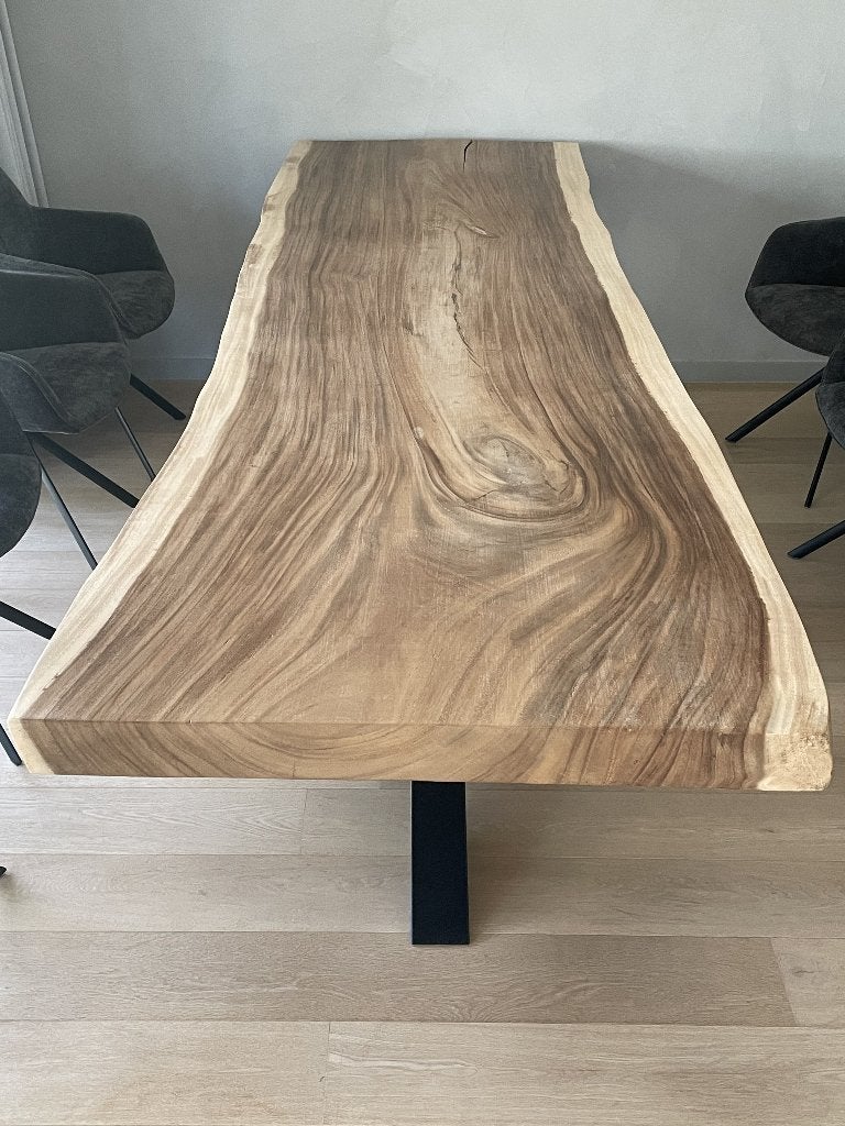 boomstamtafel, Ophalen, Zo goed als nieuw, 200 cm of meer, 50 tot 100 cm