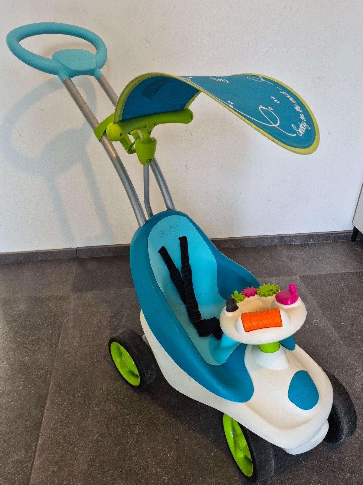 porteur smoby, Fietsen en Brommers, Fietsen | Driewielers, Ophalen, Zo goed als nieuw, Smoby, Duwstang
