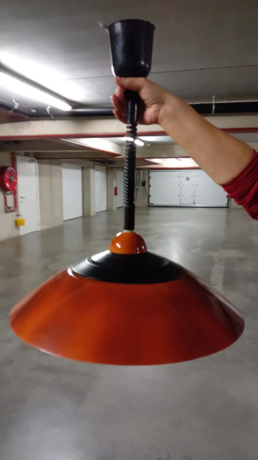 vintage space UFO hanglamp van de jaren 70, Antiek en Kunst, Ophalen