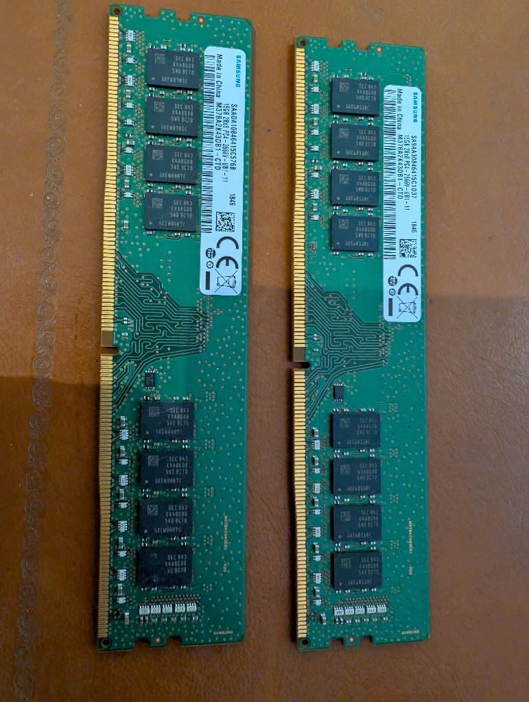 ram ddr4 32go @ 2666 (2*16go), Informatique & Logiciels, Mémoire RAM, 32 GB, Enlèvement ou Envoi, DDR4, Utilisé