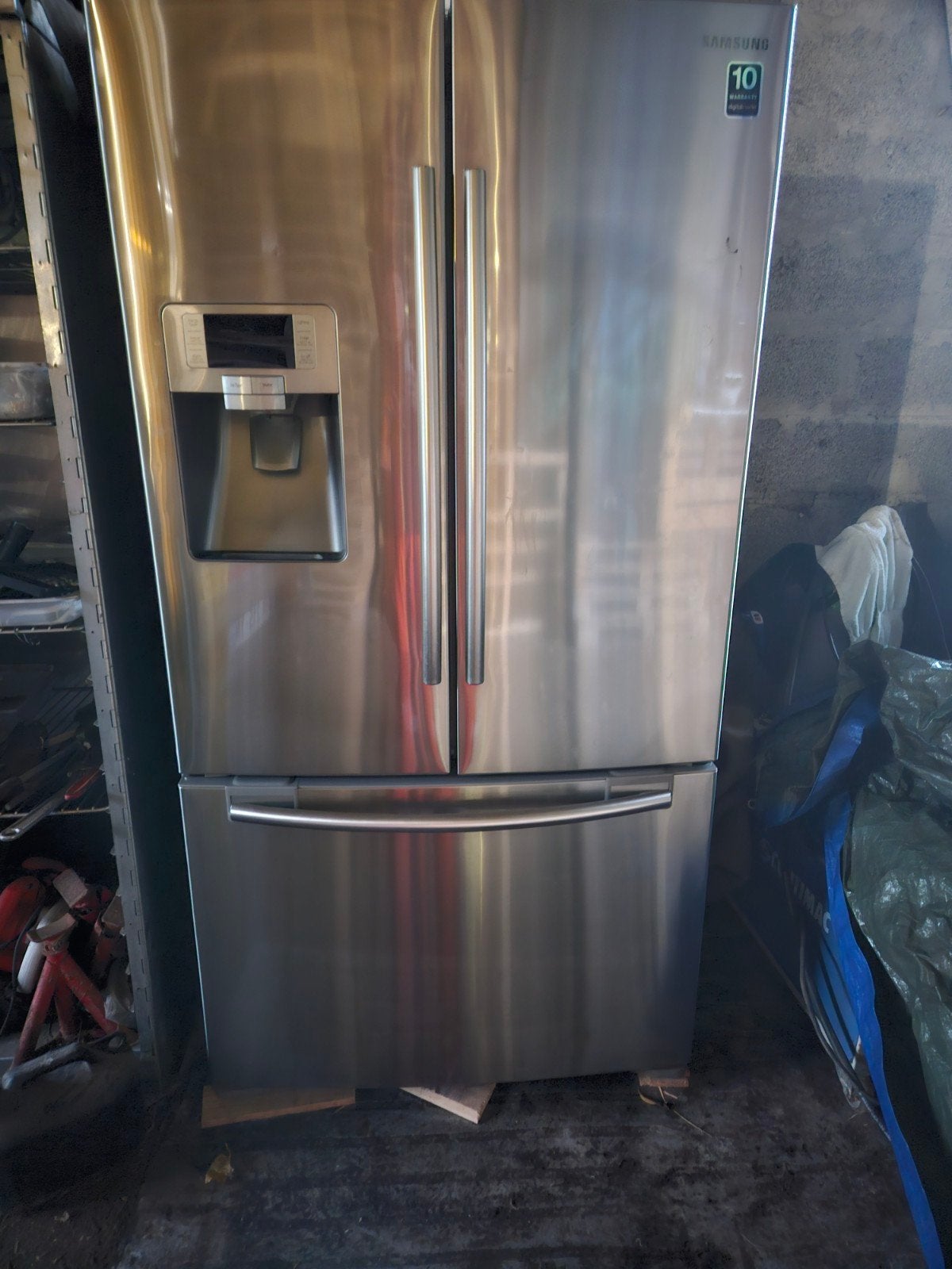 amerikaanse frigo samsung RFG 23UERS, Elektronische apparatuur, Ophalen, Gebruikt, Met vriesvak